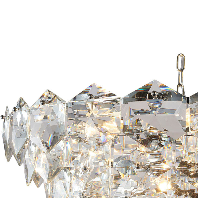 Frame Chandelier with Clear Hanging Crystals (GL431) by Bethel - view 43
