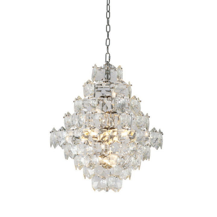 Clear Crystal Chandelier with Hardware (GL438) in Chrome by Bethel