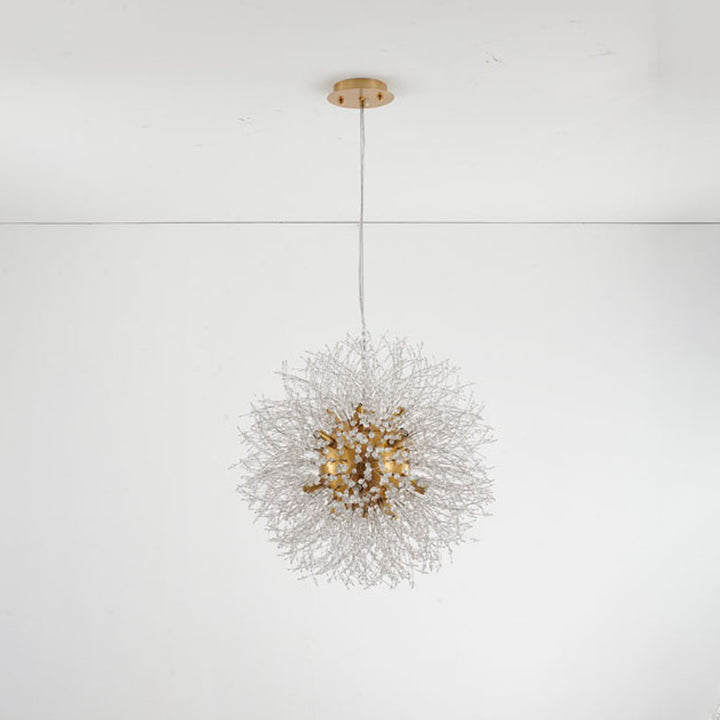 Clear Crystal Firework Chandelier with Hardware by Bethel - view 2
