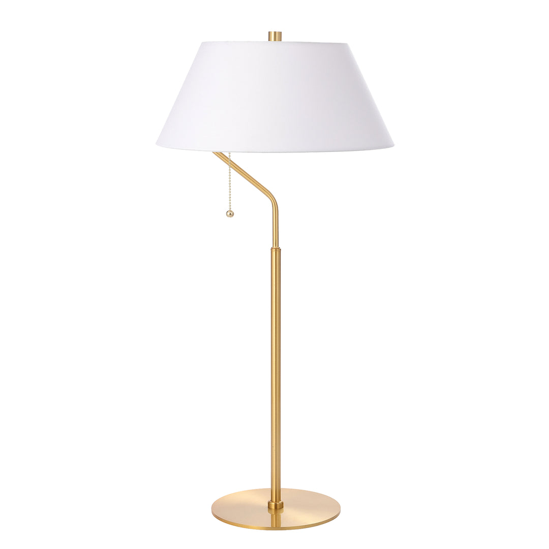 Geraldine 1 Light Table Lamp in Aged Brass by Dainolite