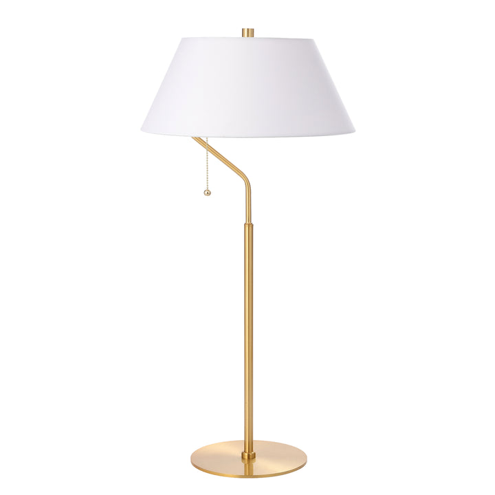 Geraldine 1 Light Table Lamp in Aged Brass by Dainolite