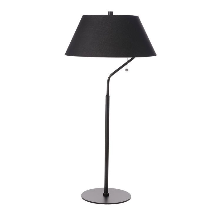 Geraldine 1 Light Table Lamp in Matte Black by Dainolite