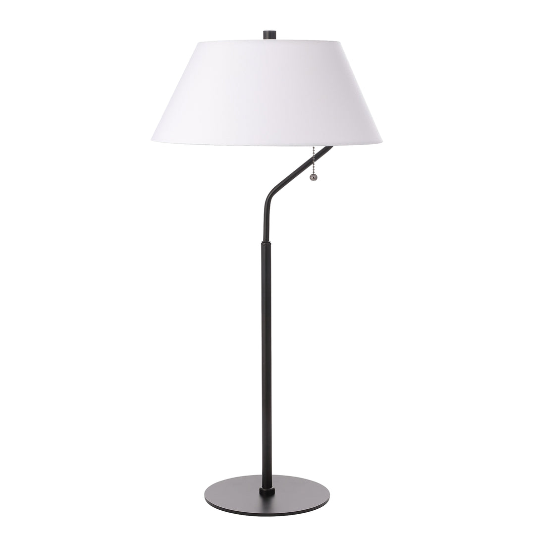 Geraldine 1 Light Table Lamp in Matte Black by Dainolite