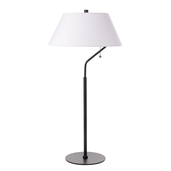 Geraldine 1 Light Table Lamp in Matte Black by Dainolite