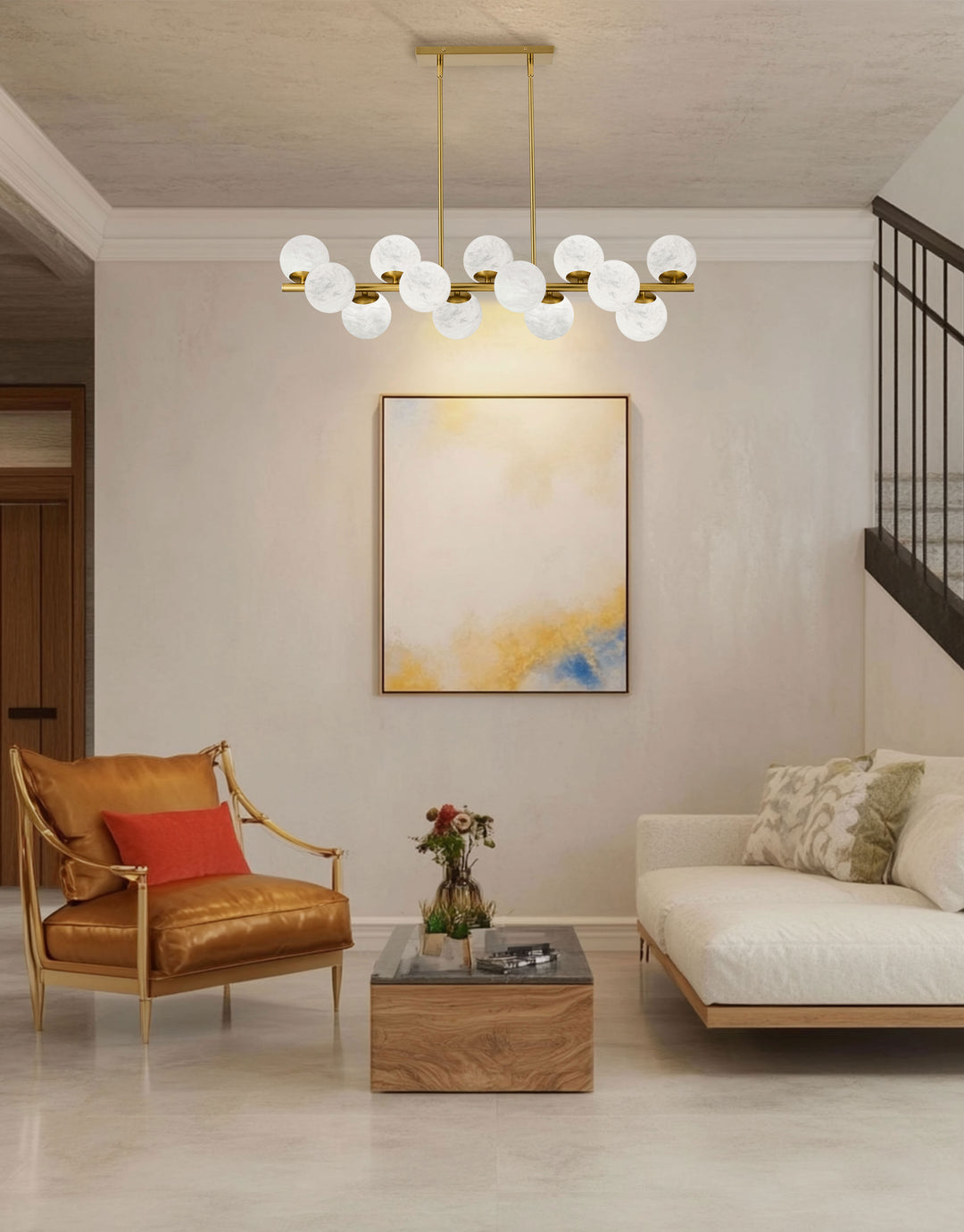 Giovanna 13 Light Horizontal Pendant by Dainolite