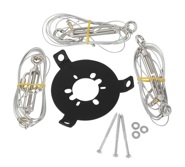 Guide Wire System for Ceiling Fans in Flat Black by Craftmade