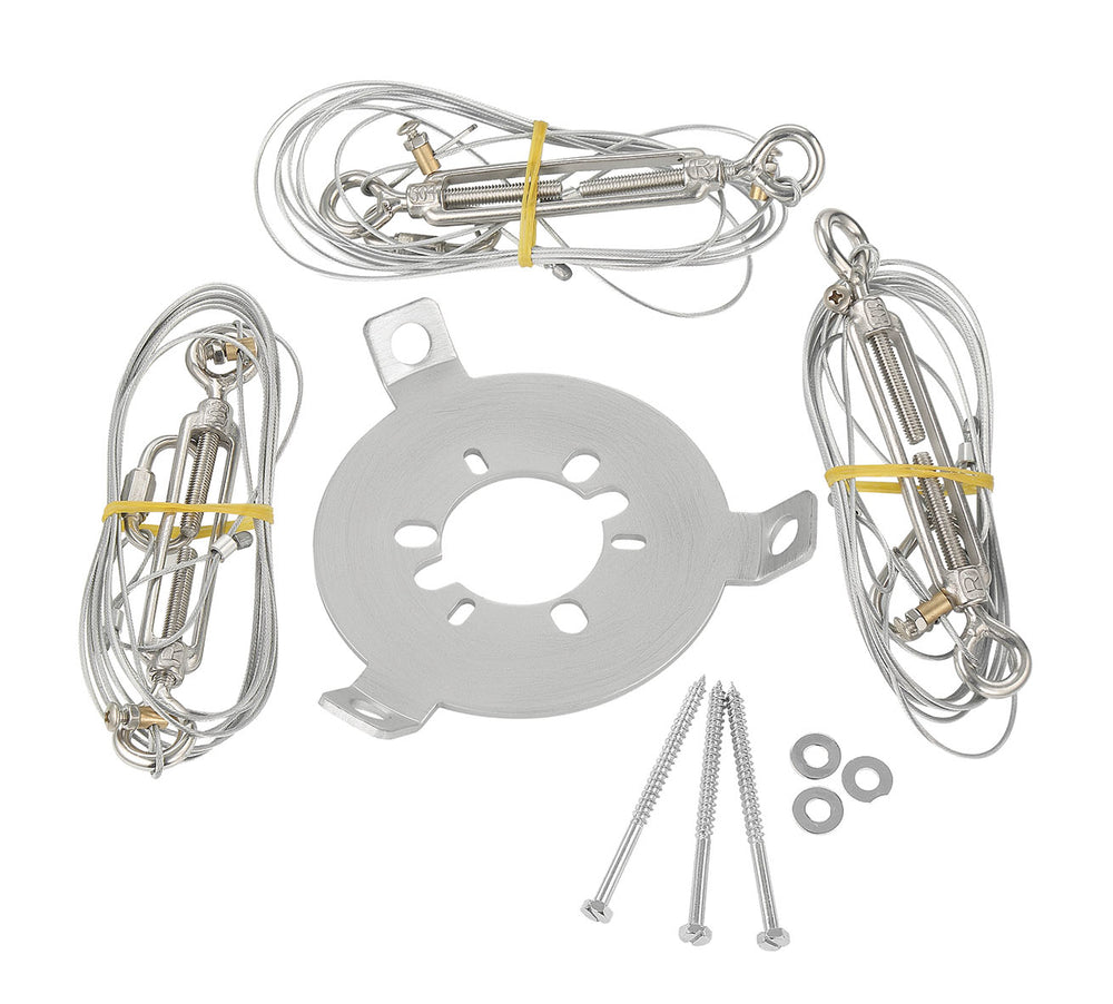 Guide Wire System for Ceiling Fans in Painted Nickel by Craftmade