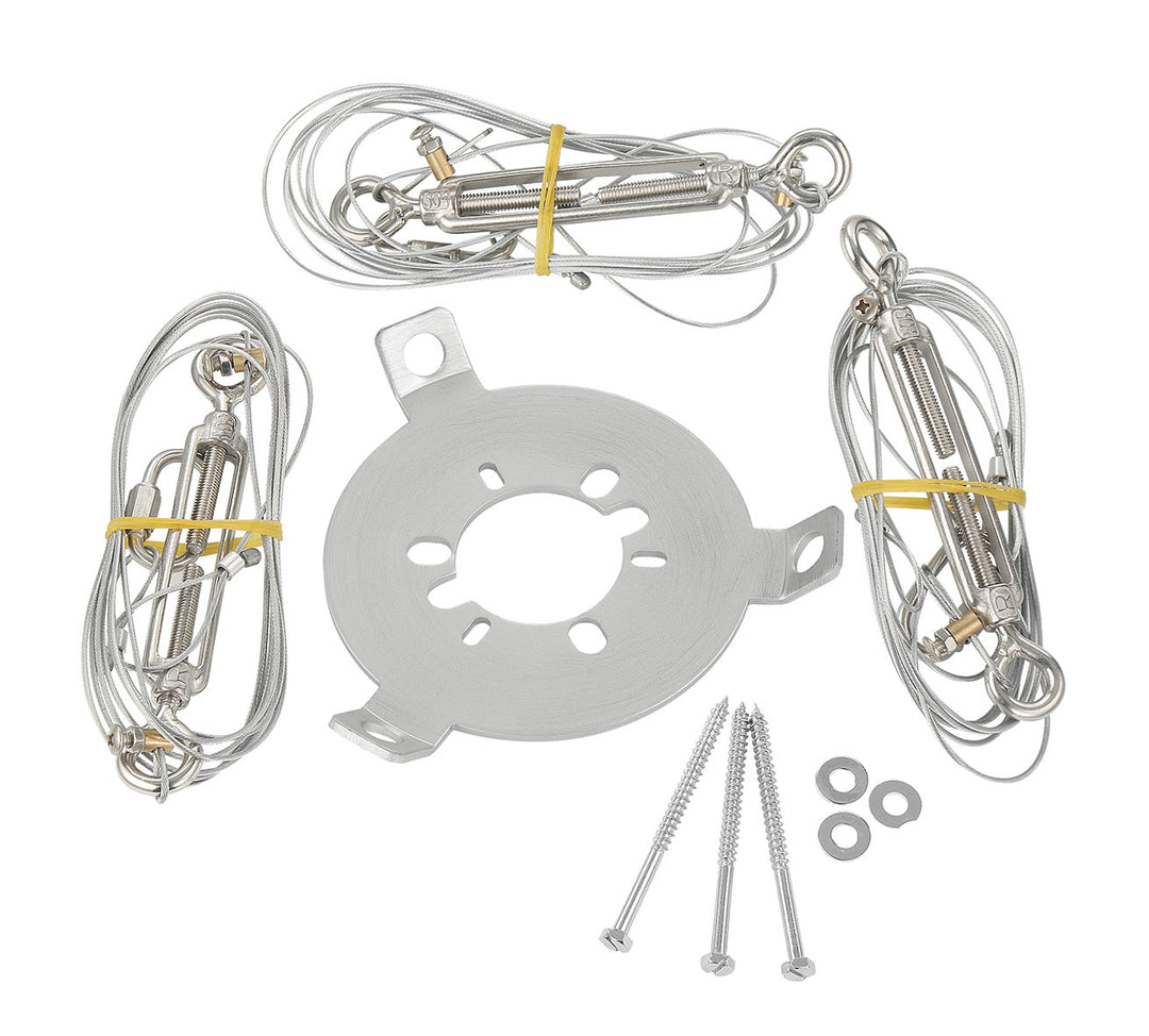 Guide Wire System for Ceiling Fans in Painted Nickel by Craftmade