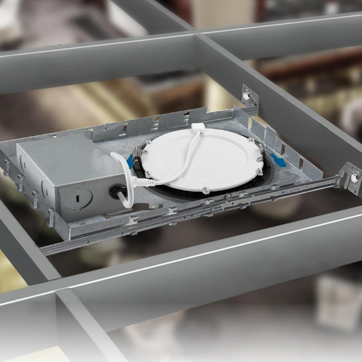 Mounting Plate with 4-Way Hanger Bar for Slim Lights - PLATE-HB