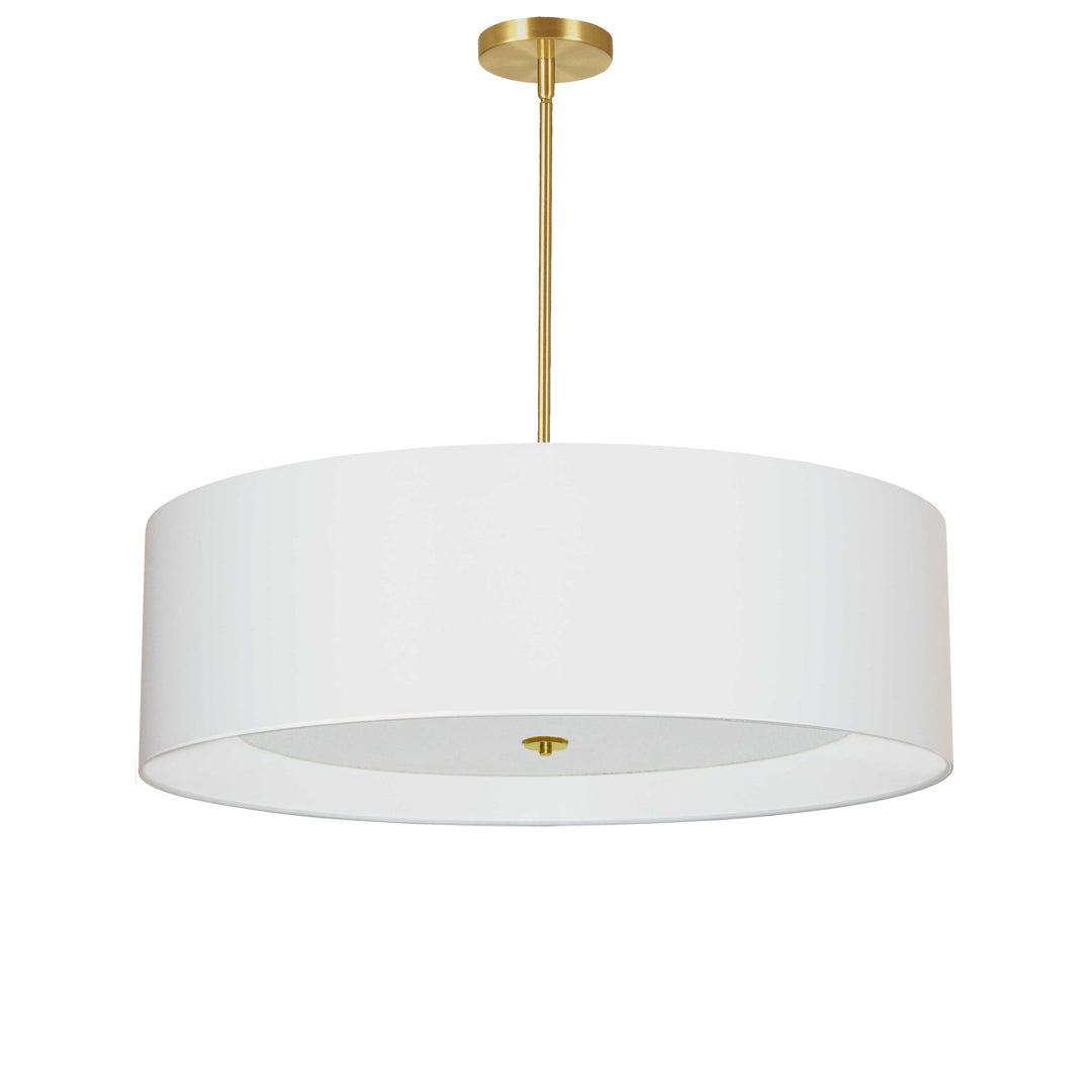 Helena 4 Light Incandescent Pendant in Aged Brass by Dainolite