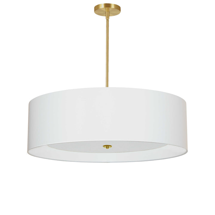 Helena 4 Light Incandescent Pendant in Aged Brass by Dainolite