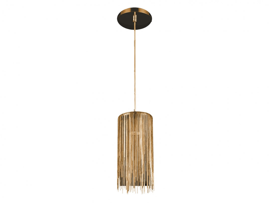 Fountain Ave. Round Pendant in Gold by Avenue Lighting