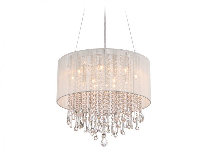 Beverly Dr. Drum Pendant in White by Avenue Lighting
