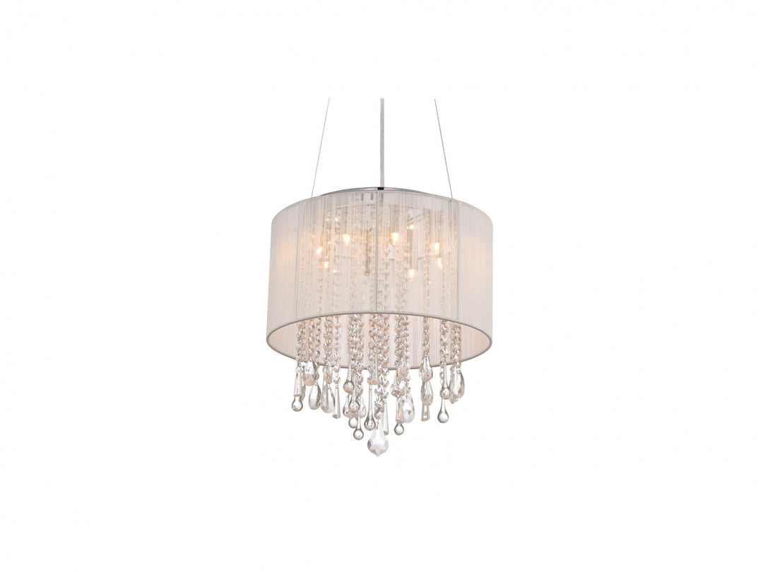 Beverly Dr. Drum Pendant in White by Avenue Lighting