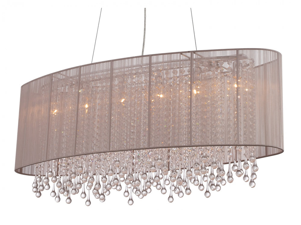 Beverly Dr. Oval Chandelier in Taupe by Avenue Lighting