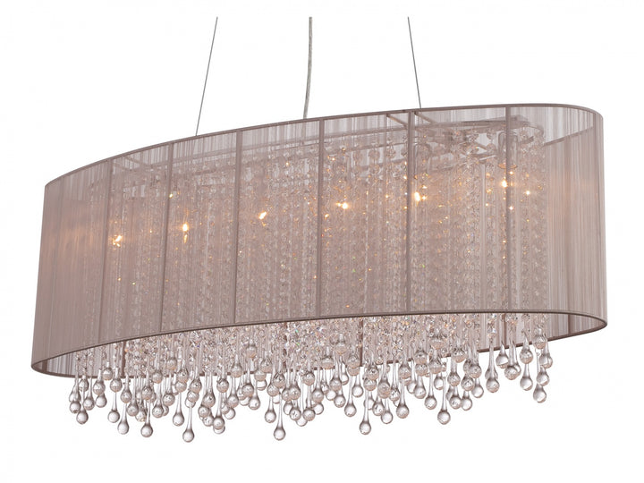 Beverly Dr. Oval Chandelier in Taupe by Avenue Lighting