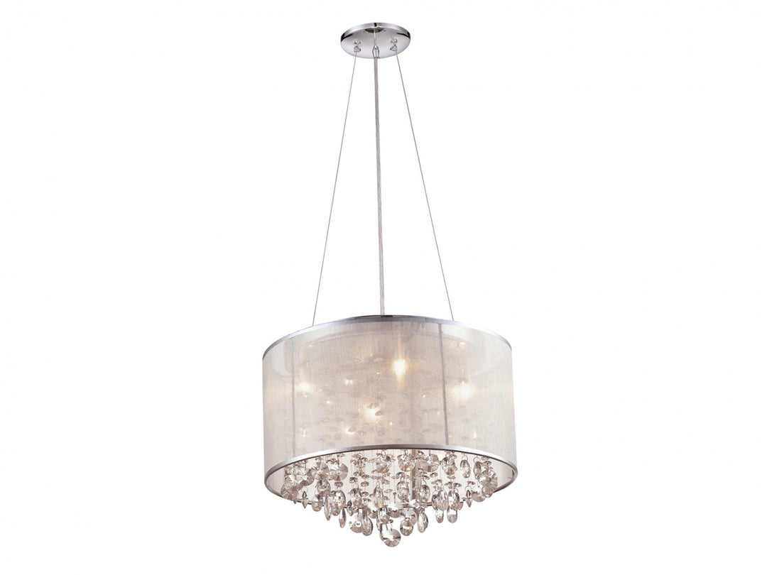 Riverside Dr. Drum Pendant in Silver by Avenue Lighting