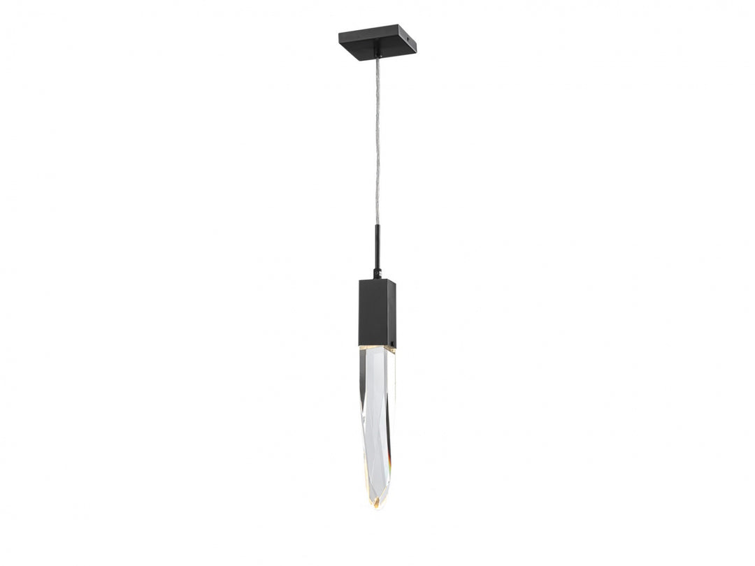 The Original Aspen LED Pendant in Dark Bronze/Clear Crystal by Avenue Lighting