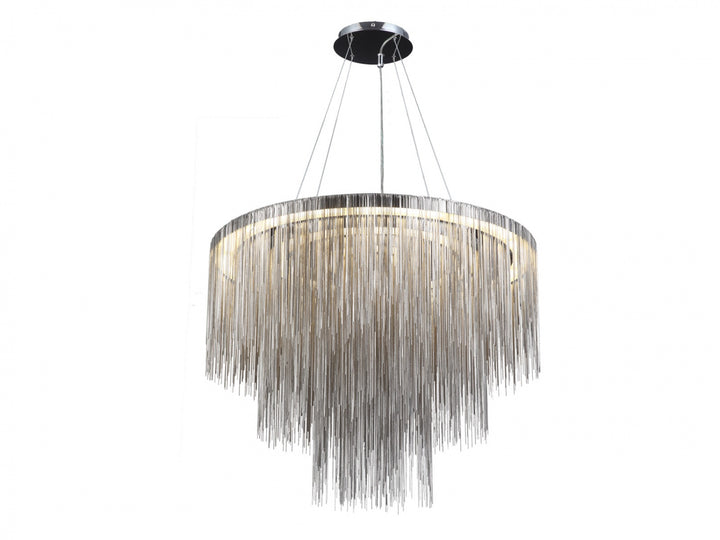 Fountain Ave. Round Pendant in Chrome by Avenue Lighting