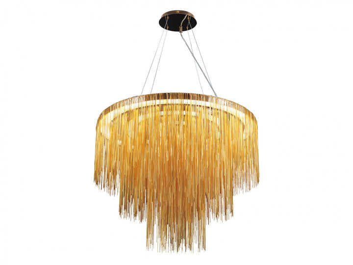 Fountain Ave. Round Pendant in Gold by Avenue Lighting