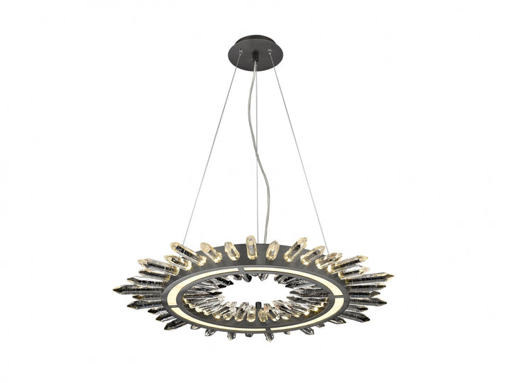 The Original Aspen Ring LED Pendant in Dark Bronze/Bubbled by Avenue Lighting