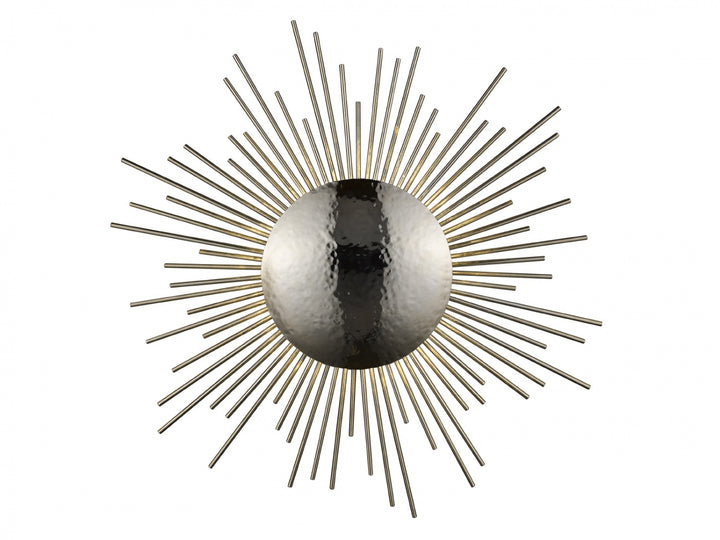 Marquee LED Wall Sconce in Hammered Polished Nickel by Avenue Lighting