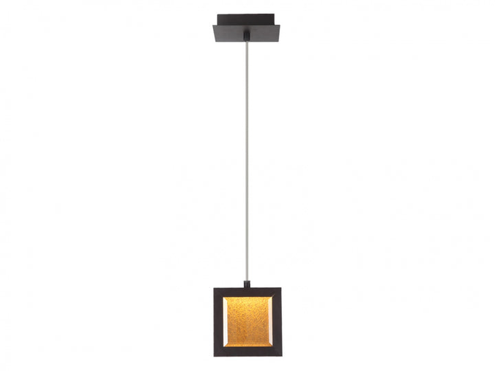 Brentwood Square LED Pendant in Dark Bronze by Avenue Lighting