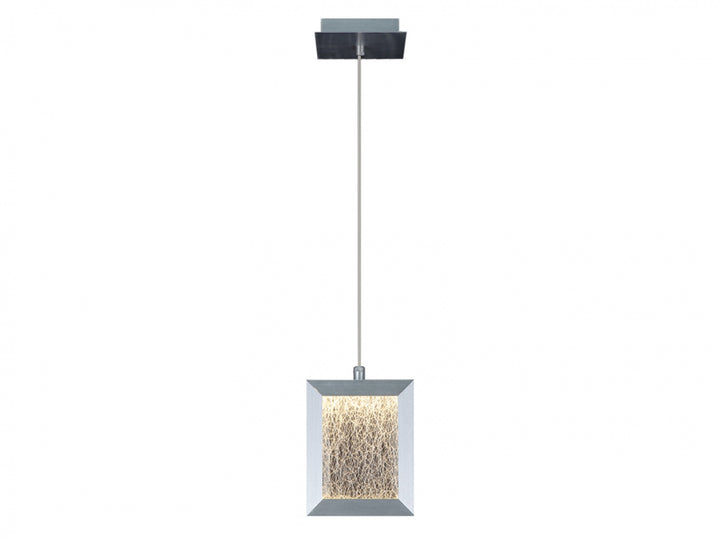 Brentwood Rectangular LED Pendant in Brushed Aluminum by Avenue Lighting