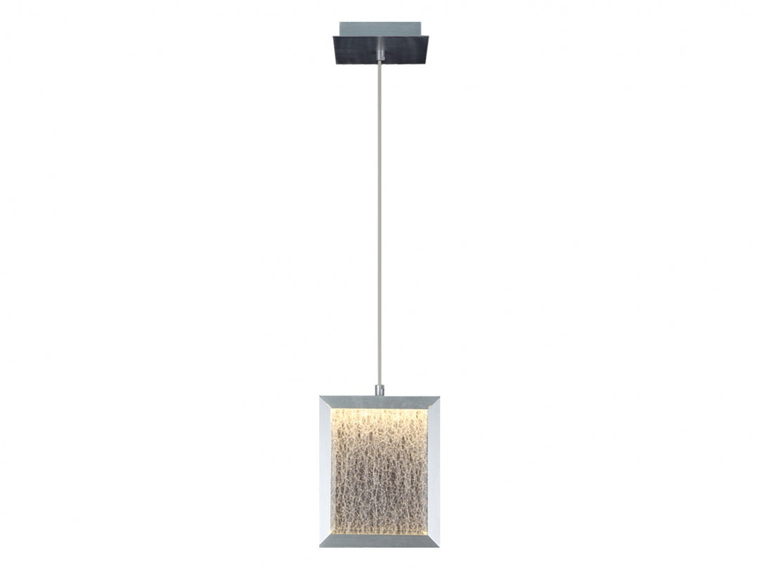 Brentwood Rectangular LED Pendant in Brushed Aluminum by Avenue Lighting