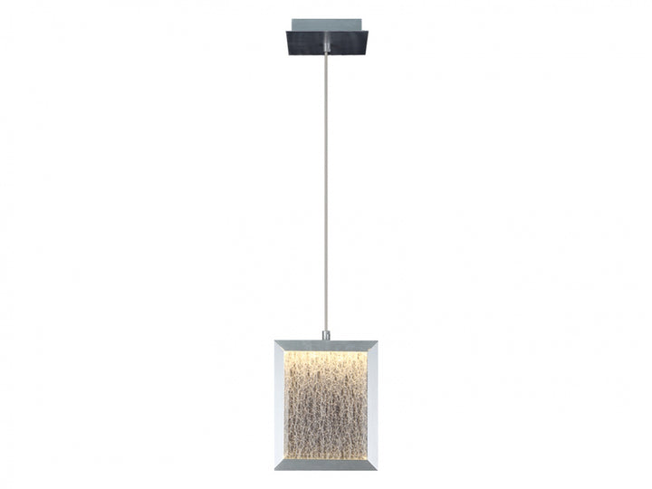 Brentwood Rectangular LED Pendant in Brushed Aluminum by Avenue Lighting