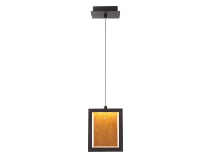 Brentwood Rectangular LED Pendant in Dark Bronze by Avenue Lighting