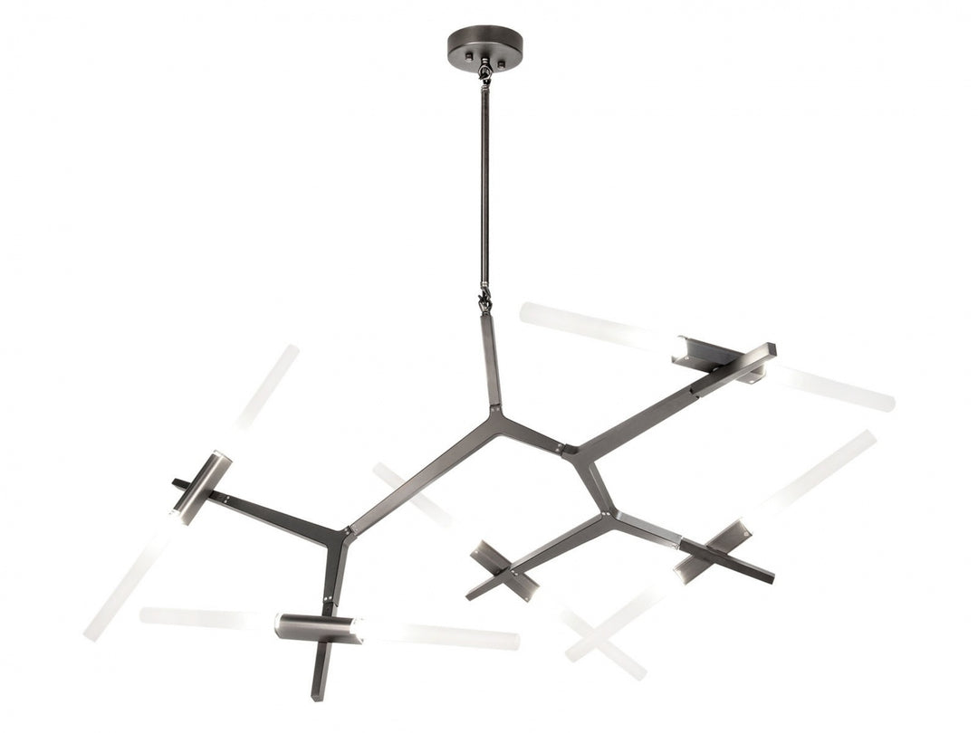 San Vicente Geometric Chandelier in Dark Bronze by Avenue Lighting
