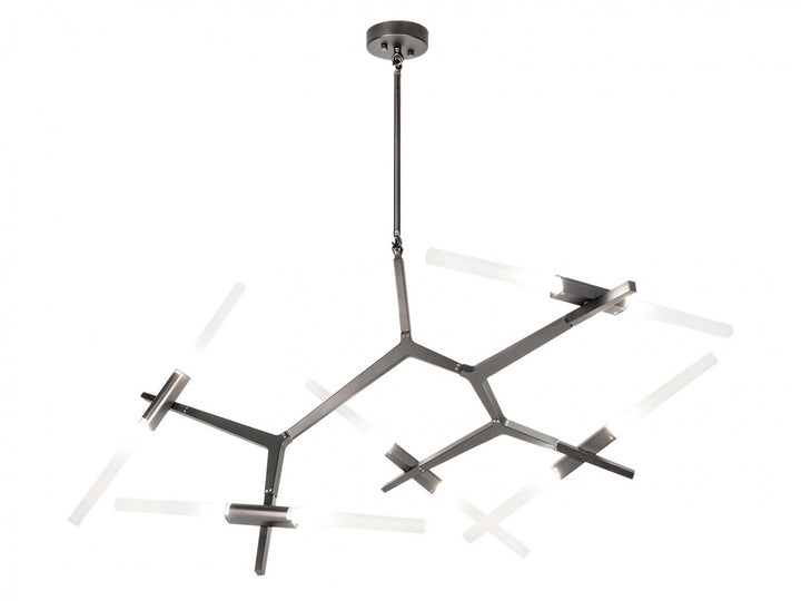 San Vicente Geometric Chandelier in Dark Bronze by Avenue Lighting