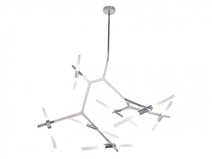 San Vicente Geometric Chandelier in Chrome by Avenue Lighting