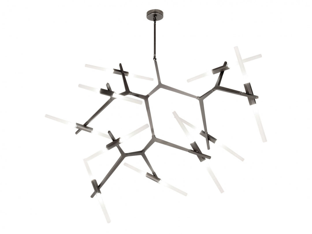 San Vicente Geometric Chandelier in Dark Bronze by Avenue Lighting