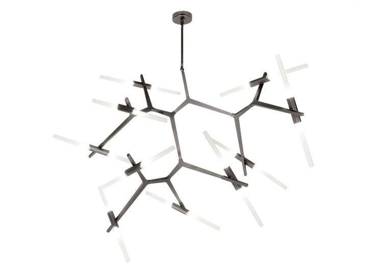 San Vicente Geometric Chandelier in Dark Bronze by Avenue Lighting
