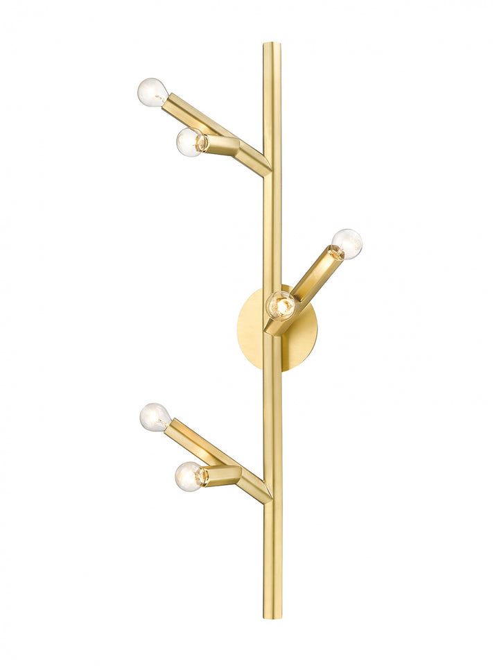 The Oaks Branch Wall Sconce in Brushed Brass by Avenue Lighting
