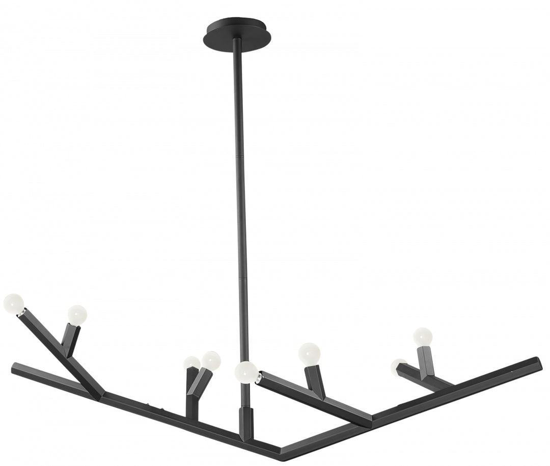 The Oaks Branch Chandelier in Black by Avenue Lighting