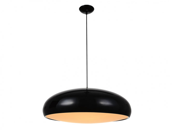 Doheny Dome Pendant in Black by Avenue Lighting