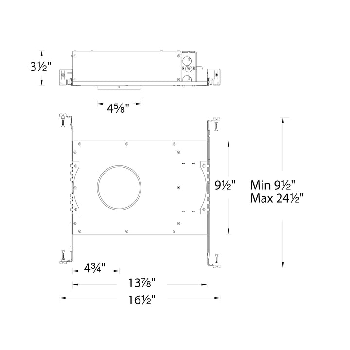 Aether 3.5" New Construction Shallow Housing