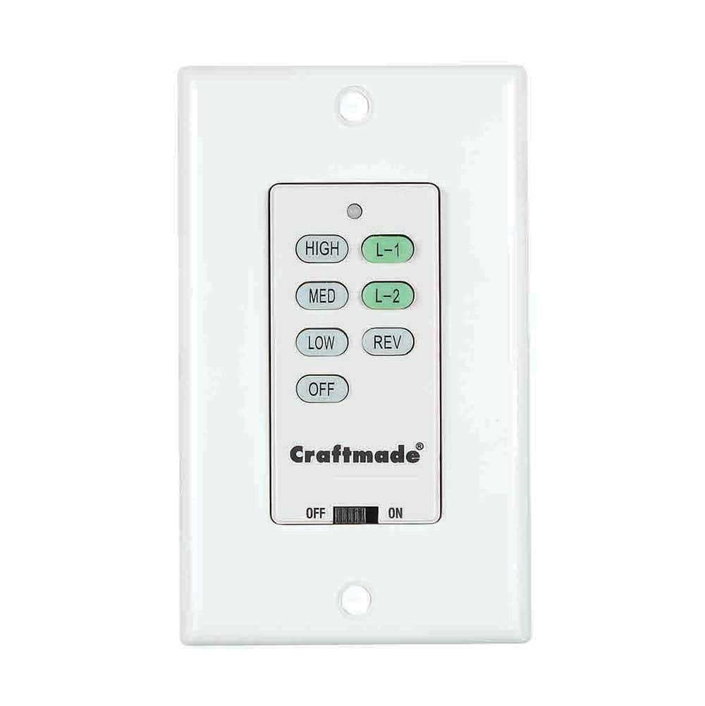 Fan and Light Control, 1.5 Amp, Black Wall Control by Craftmade