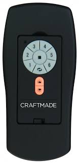 6-Speed control, Up-light, Down-light and Reverse functions with ICS-CLAMSHELL, IDC2-REMOTE, by Craftmade