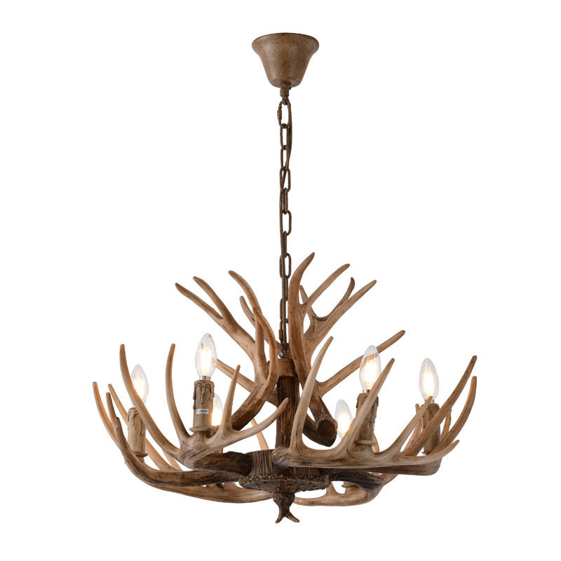 Brown Table Lamp in Brown by Bethel