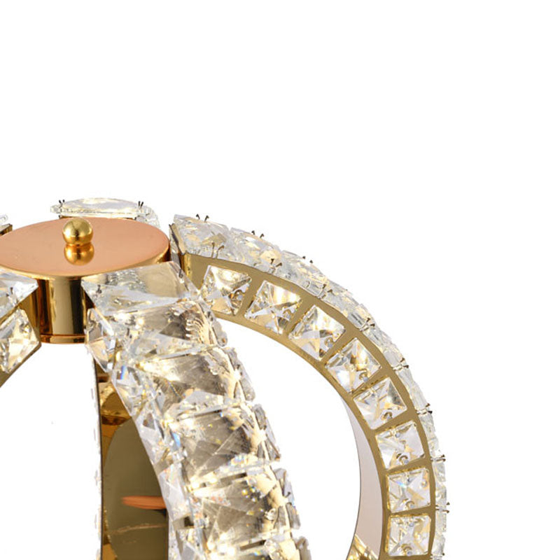Orb Frame LED Table Lamp with Clear Crystals by Bethel - view 10