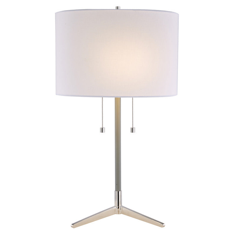 Table Lamp (JTL123) in Polished Nickel by Bethel