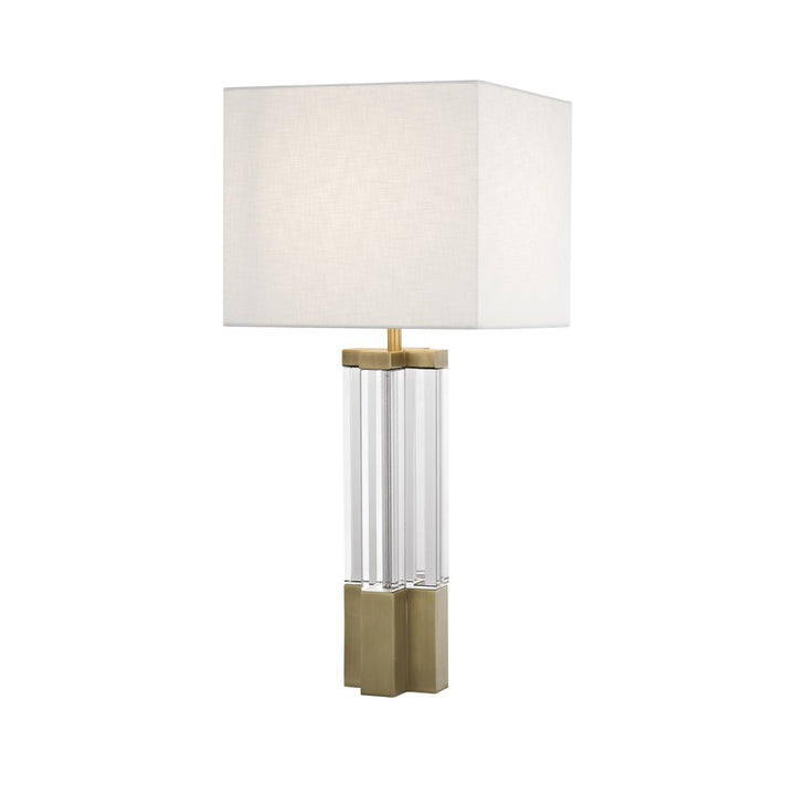 Crystal Table Lamp (JTL132) in Brass by Bethel
