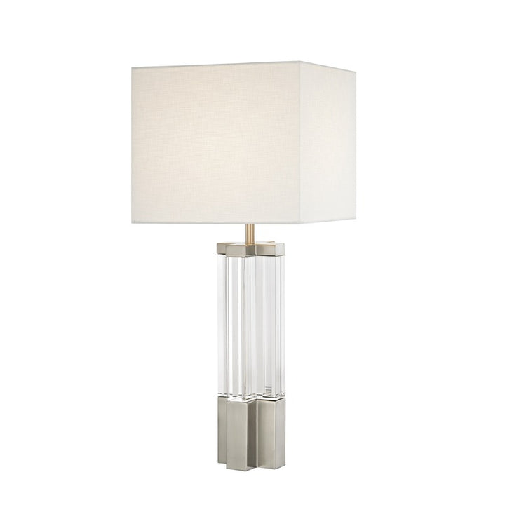 Crystal Table Lamp (JTL132) in Polished Nickel by Bethel