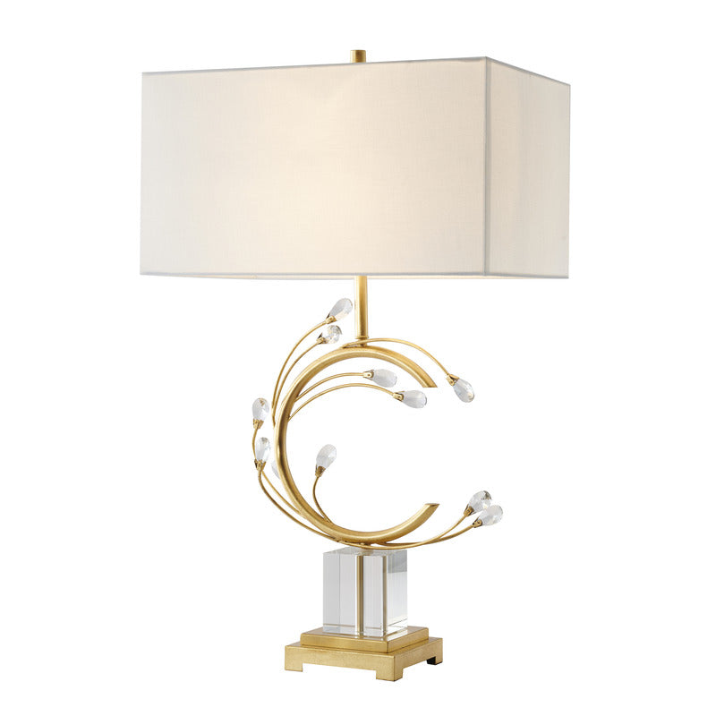 Crystal Table Lamp (JTL44) in Gold by Bethel