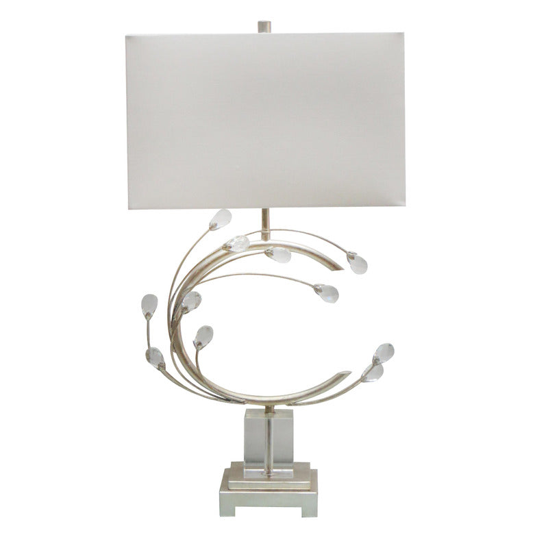 Crystal Table Lamp (JTL44) in Silver by Bethel