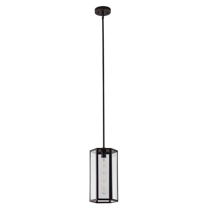 Black Glass Outdoor Pendant by Bethel - view 2
